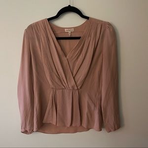 Rebecca Taylor GEORGETTE WRAP TOP